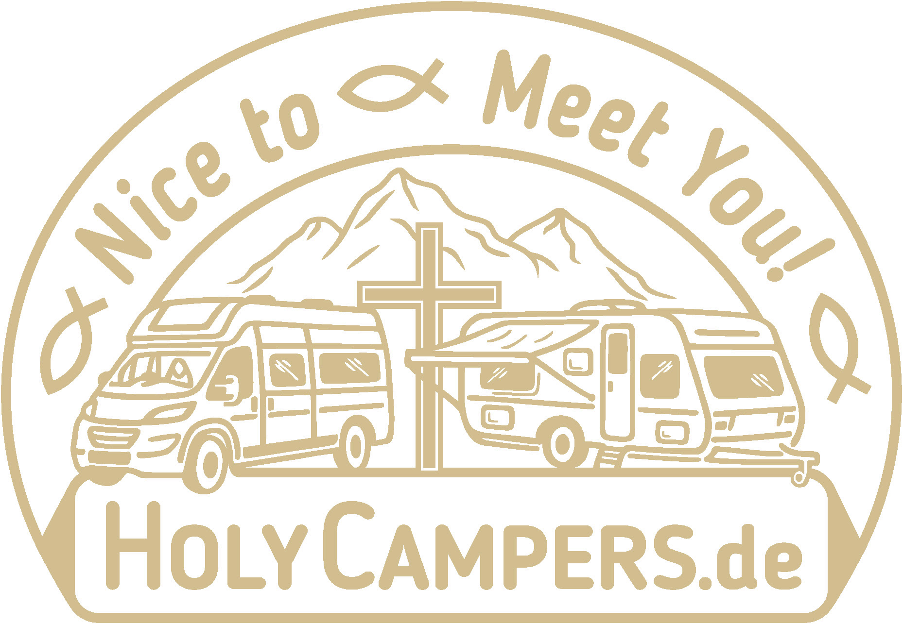 HolyCampers Logo beige transparent